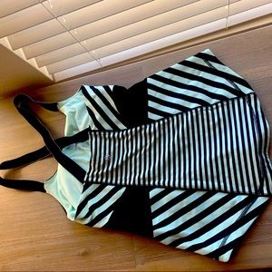 Mint and black Lululemon tank